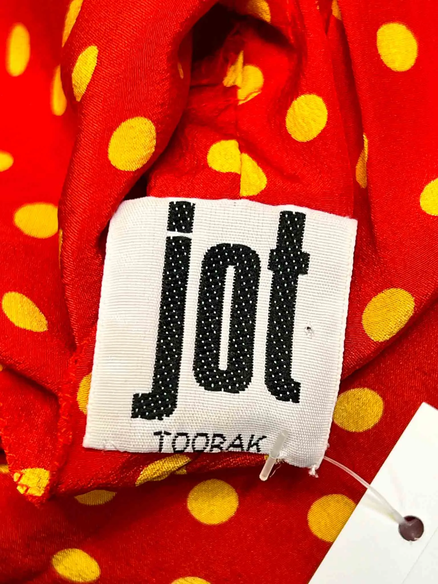 Size S | Jot Vintage Silk Polka Dot Shirt