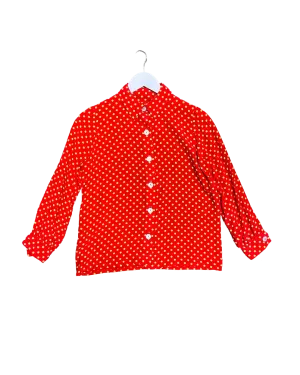 Size S | Jot Vintage Silk Polka Dot Shirt