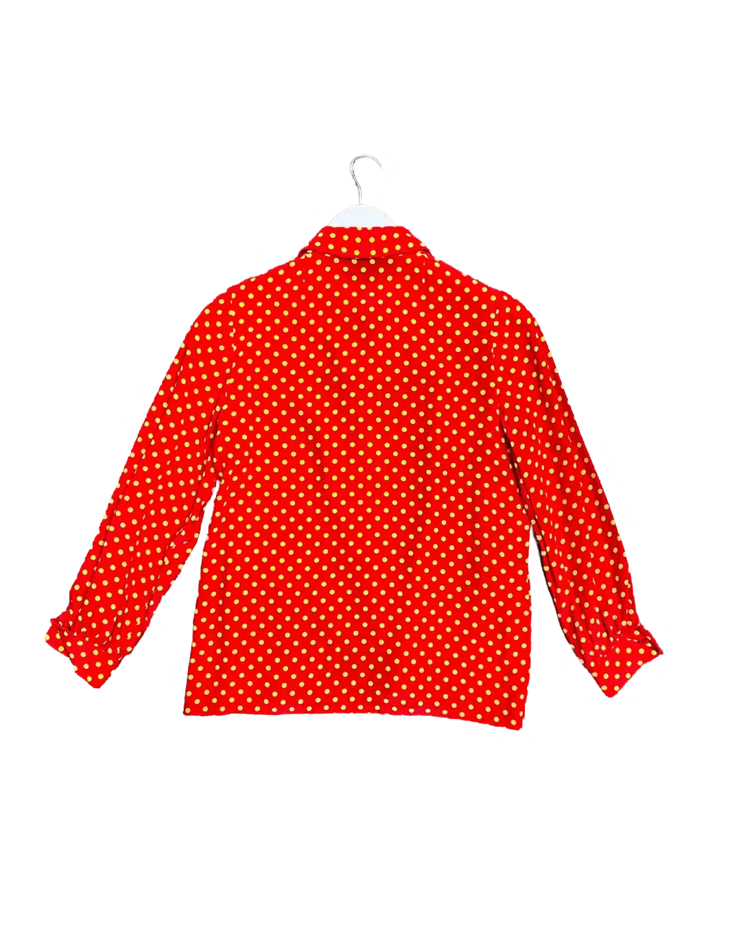 Size S | Jot Vintage Silk Polka Dot Shirt