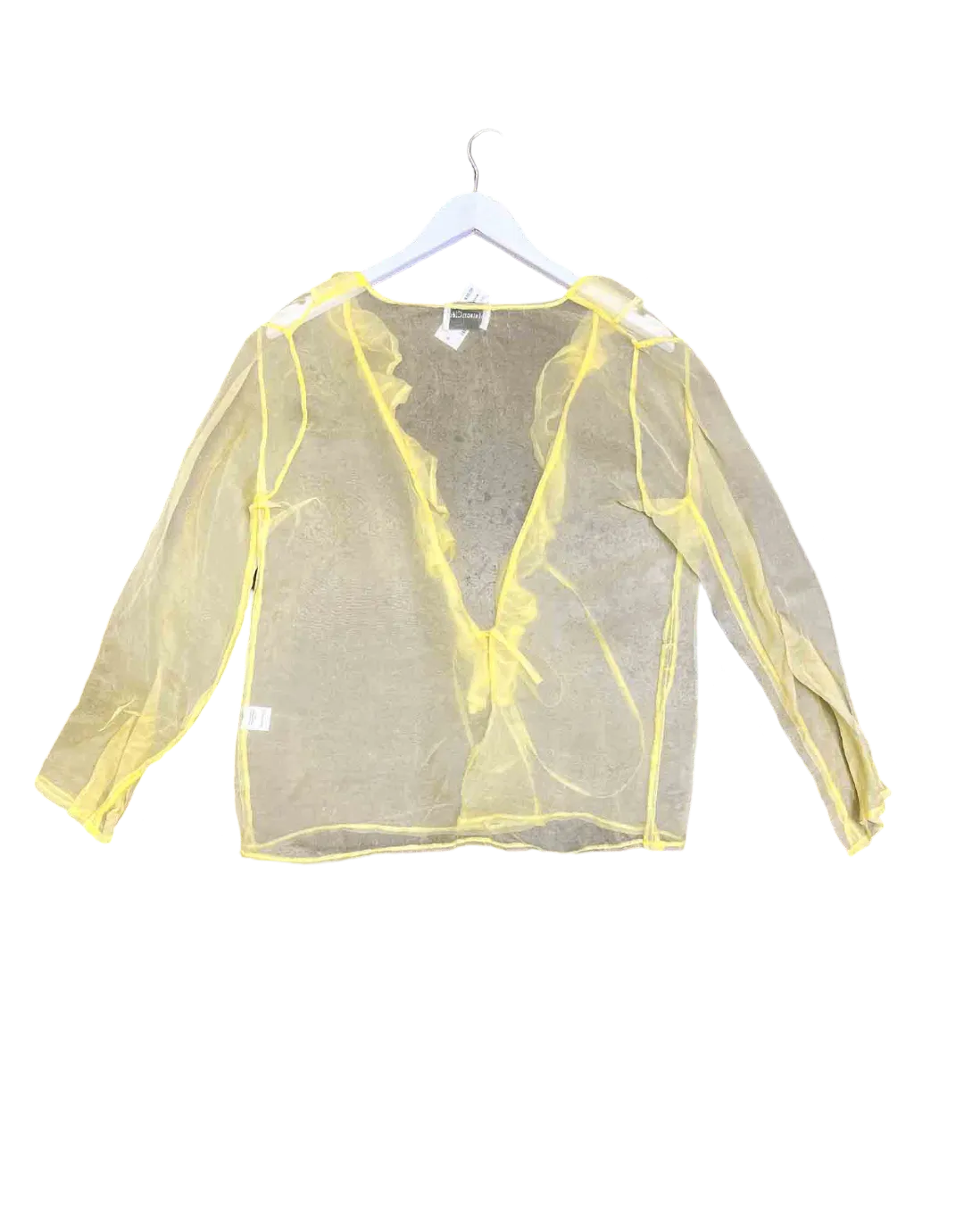 Size S | Maison Cléo Silk Wrap Top