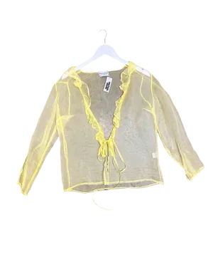 Size S | Maison Cléo Silk Wrap Top
