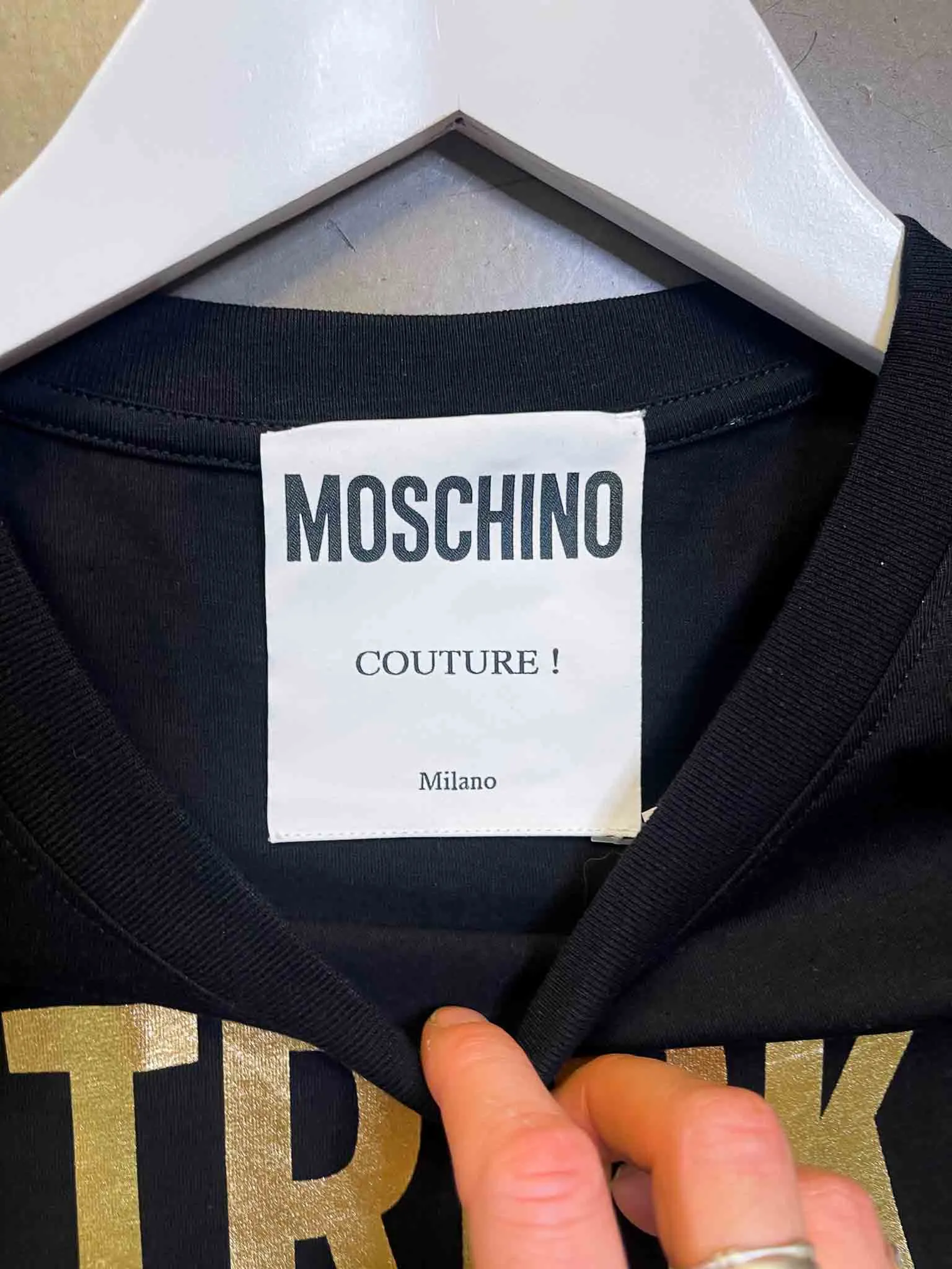 Size S | Moschino Couture! Trick Or Chic T-shirt