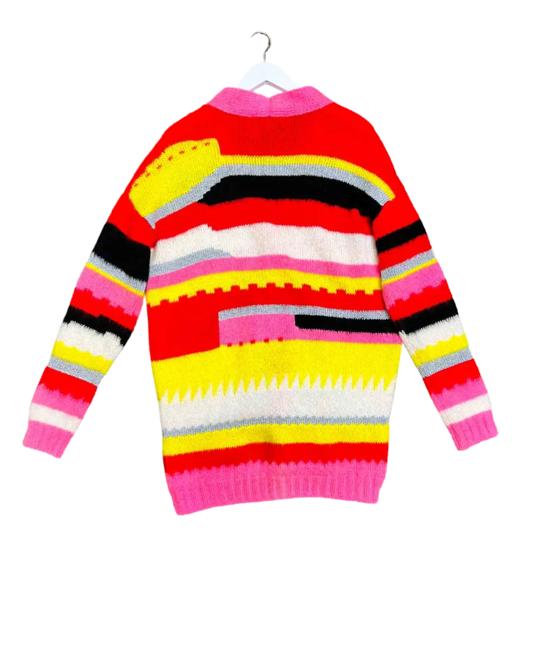 Size S | MSGM Striped Mohair Blend Cardigan