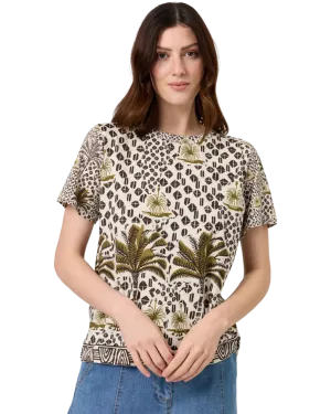 Size S | Nancybird Palm Print T-Shirt
