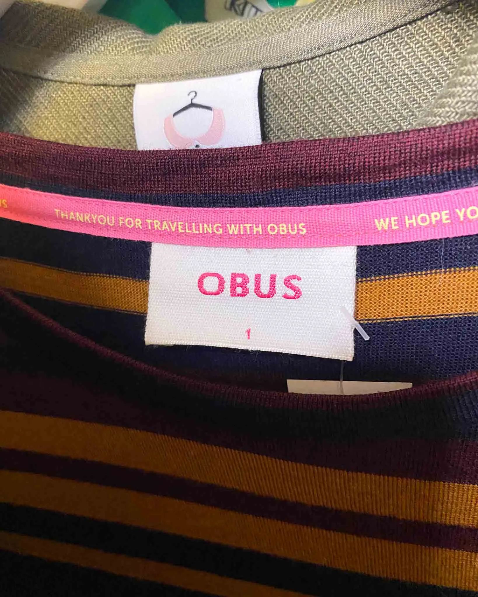 Size S | Obus Striped Merino Wool Dress