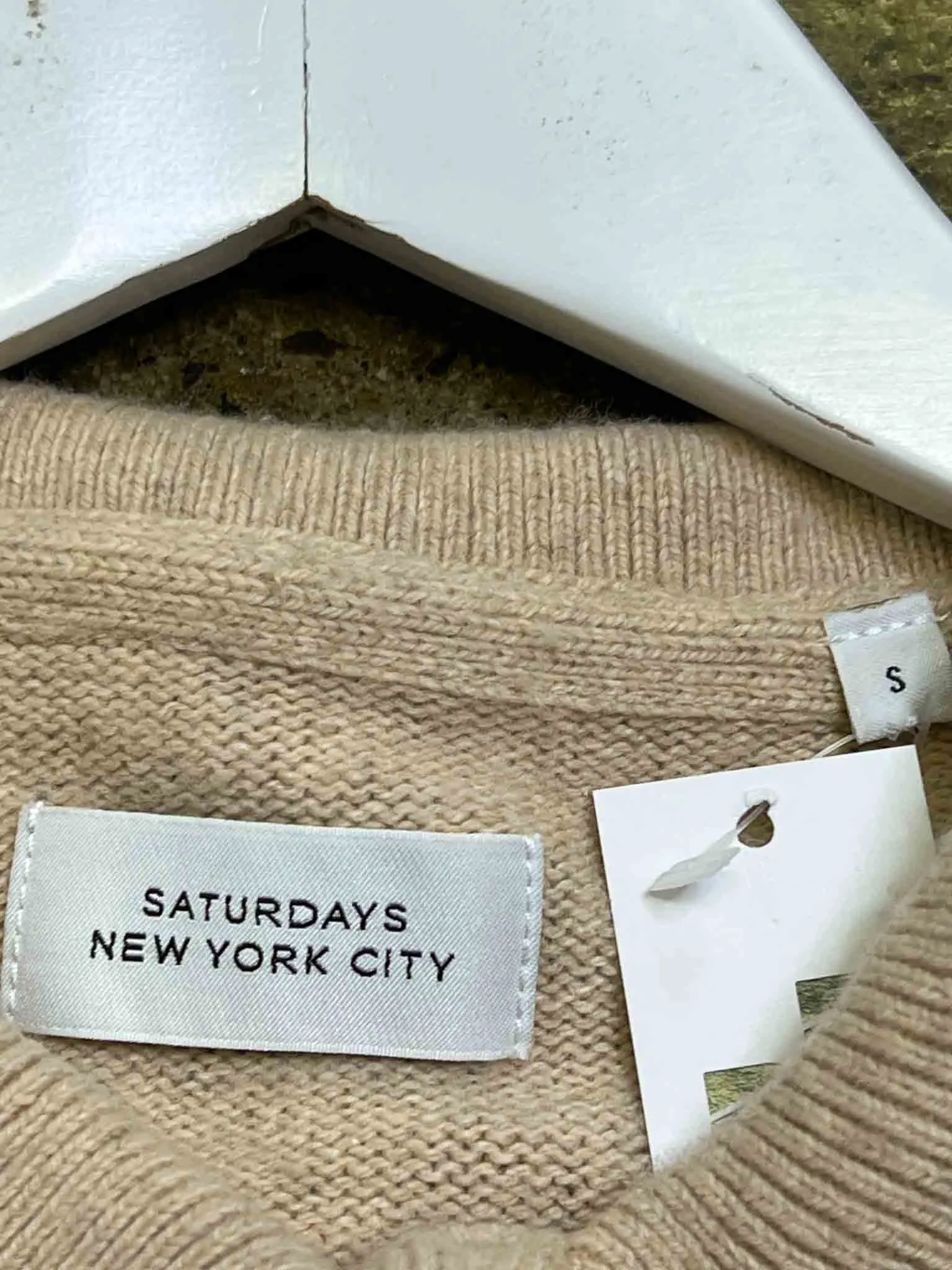 Size S | Saturdays NYC Knit Long Sleeve Polo