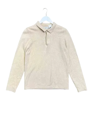 Size S | Saturdays NYC Knit Long Sleeve Polo