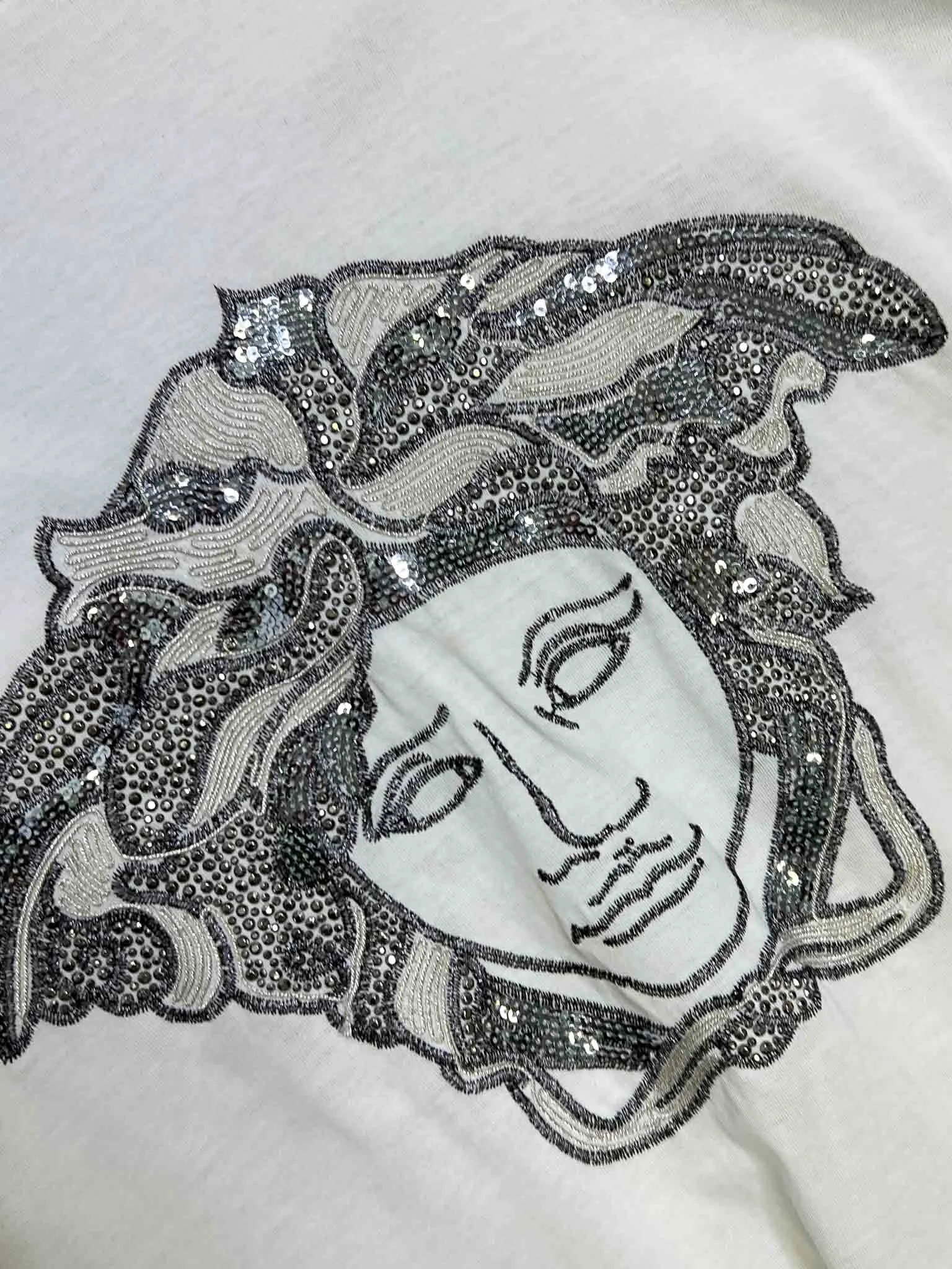 Size S | Versace Studded Medusa Top