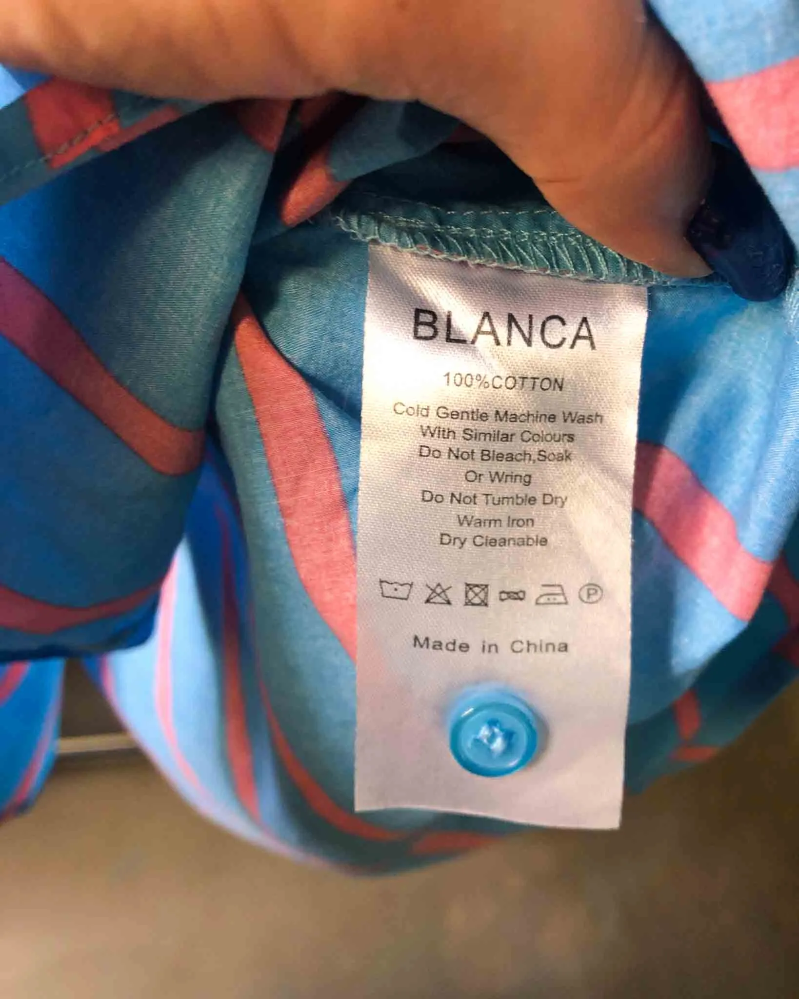 Size S/M | Blanca Striped Cotton Shirt