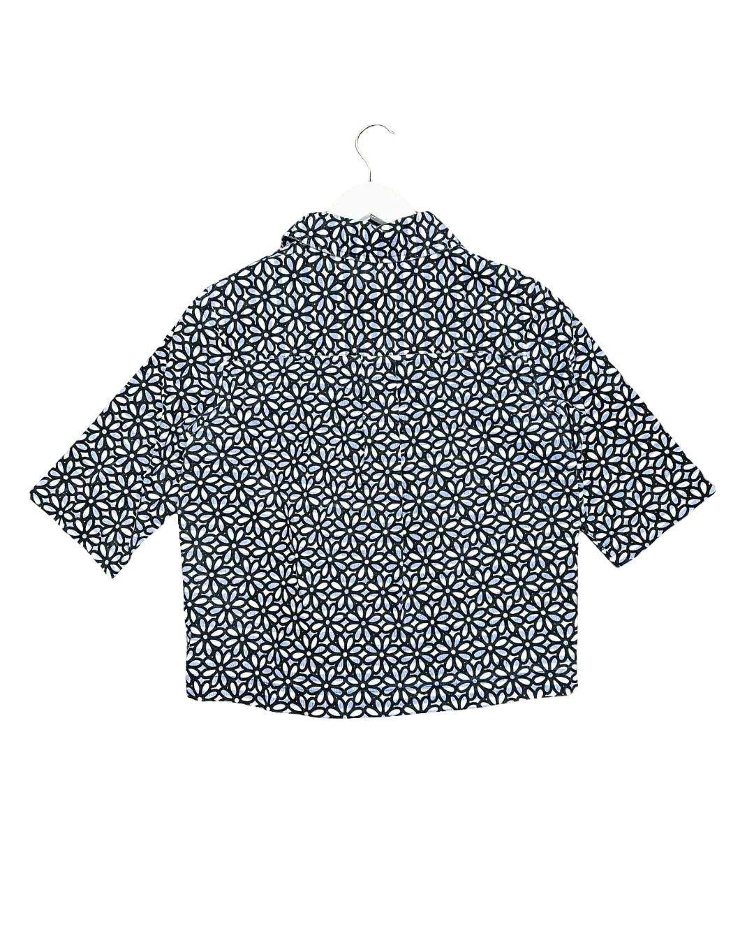 Size XS | Alpha60 Cropped Floral Shirt