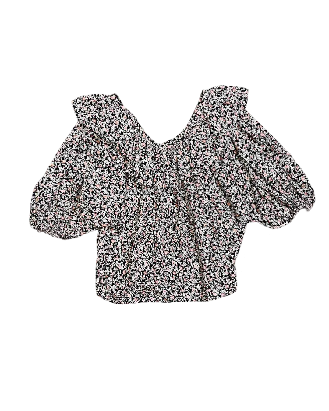 Size XXL | Dôen Oversized Collar Floral Top