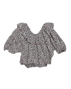 Size XXL | Dôen Oversized Collar Floral Top