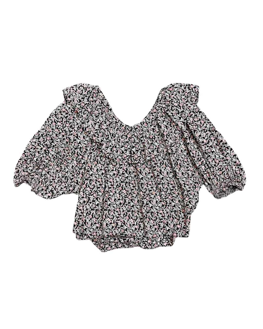 Size XXL | Dôen Oversized Collar Floral Top
