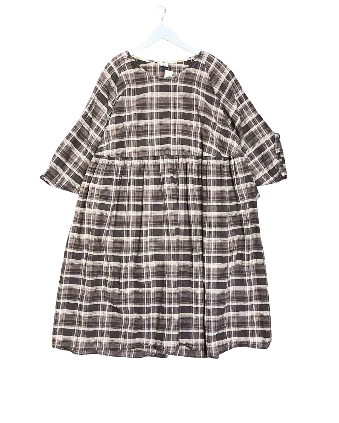 Size XXL | Penelope Durston Plaid Linen Dress