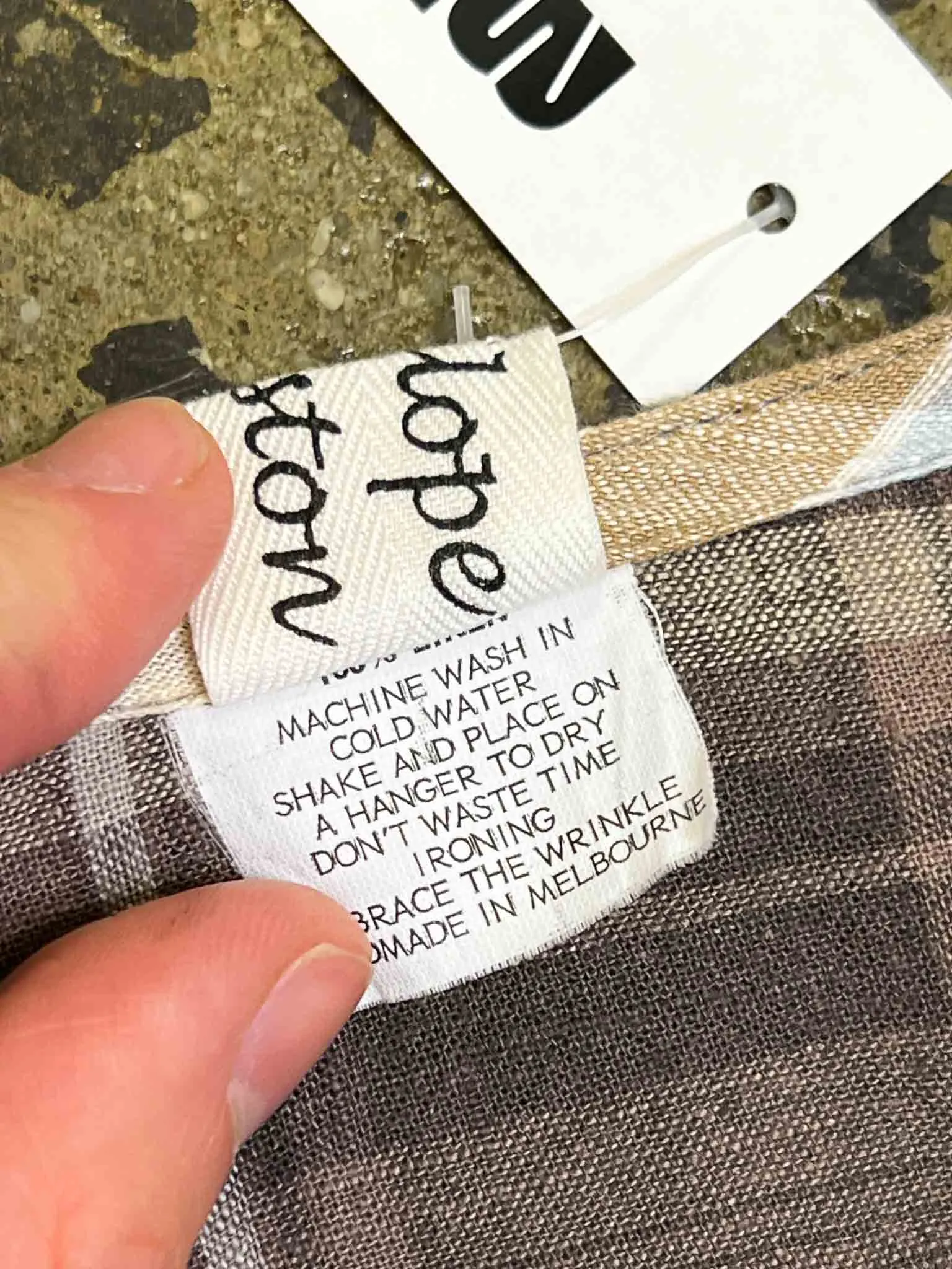 Size XXL | Penelope Durston Plaid Linen Dress