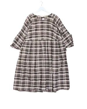 Size XXL | Penelope Durston Plaid Linen Dress
