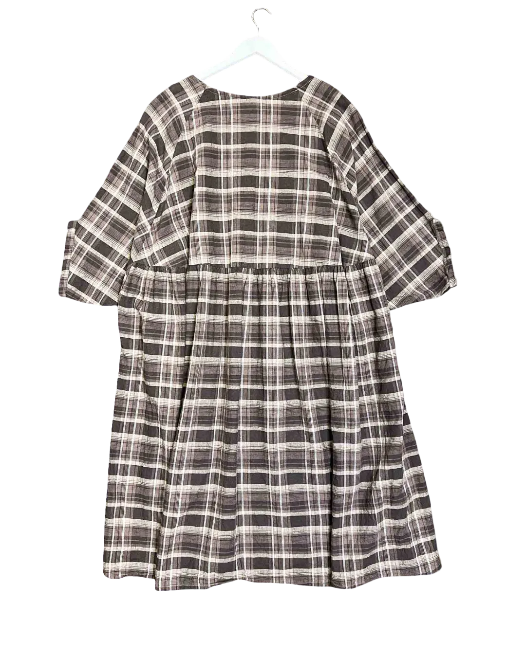 Size XXL | Penelope Durston Plaid Linen Dress