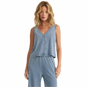 Z Supply Women's Solace Jersey Denim Top